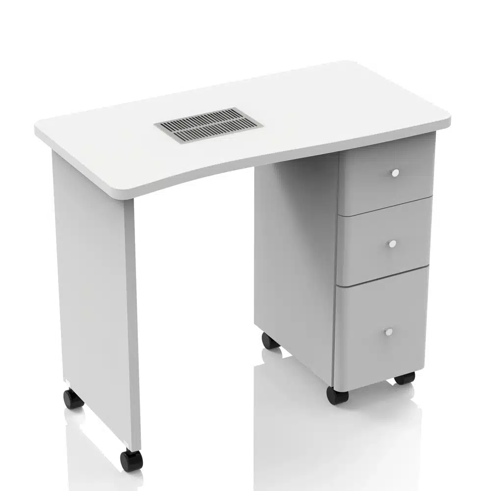 TAVOLO RICOSTRUZIONE UNGHIE CON ASPIRATORE PER ESTETISTE E CENTRI ESTETICI - immagine 3