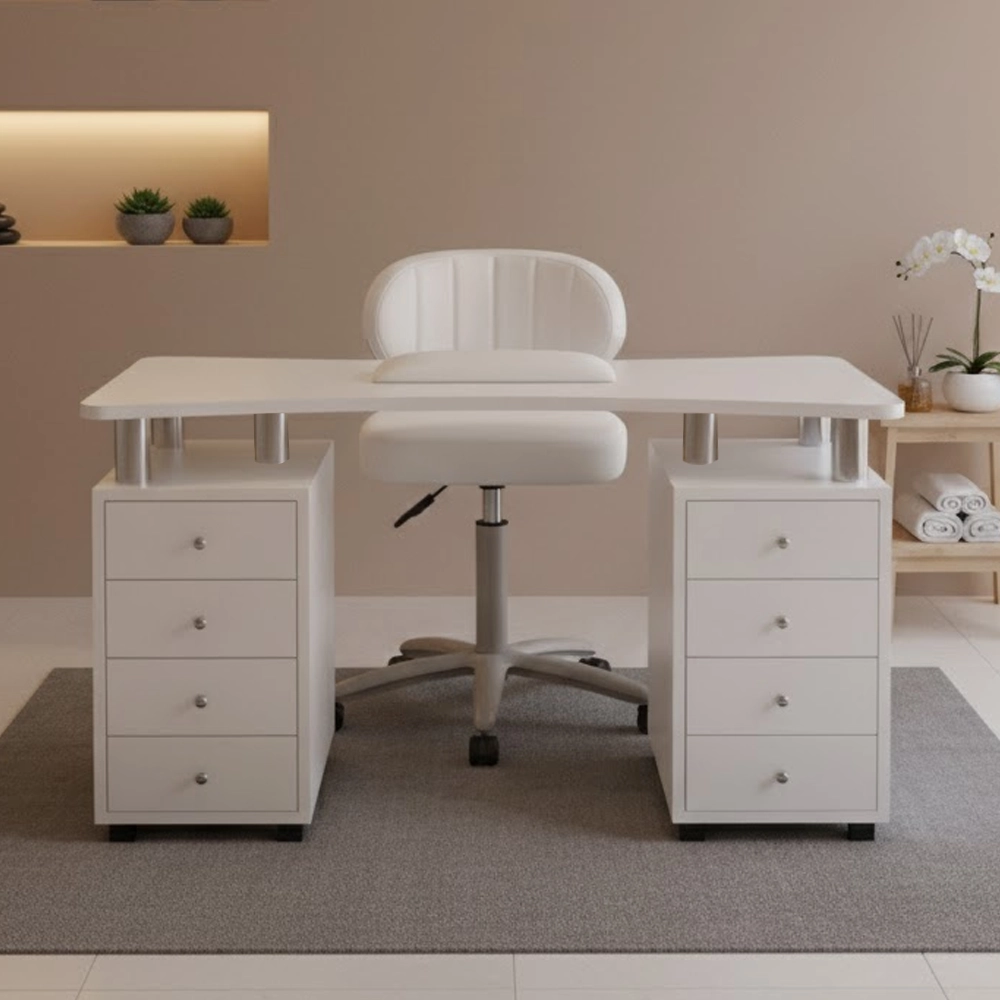 TAVOLO MANI PER ESTETISTA CON ASPIRATORE