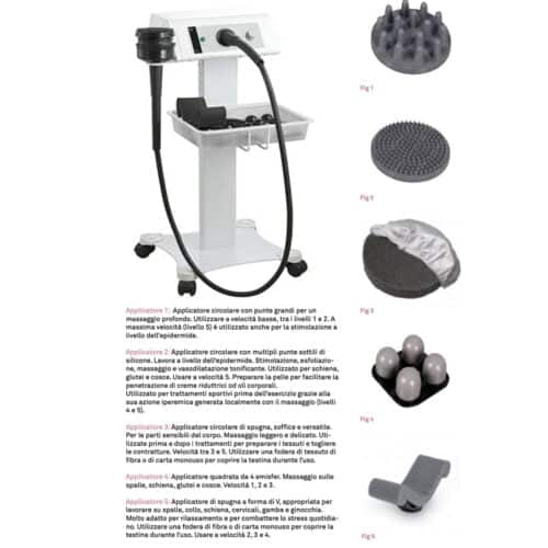 APPARECCHIATURA ESTETICA MASSAGGIO VIBRATORIO CORPORALE F833 WEELKO TRATTAMENTI ESTETICI E DIMAGRANTI WEELKO F833 - immagine 2