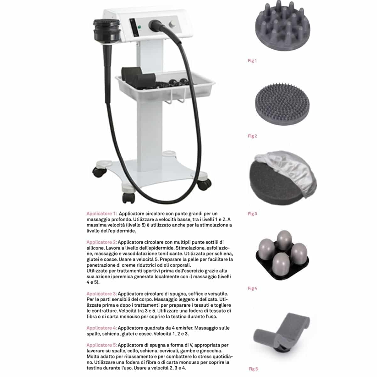 APPARECCHIATURA ESTETICA MASSAGGIO VIBRATORIO CORPORALE F833 WEELKO TRATTAMENTI ESTETICI E DIMAGRANTI WEELKO F833 - immagine 2