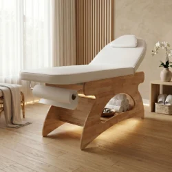 lettino da massaggio elegant con ripiano per estetista centro estetico spa