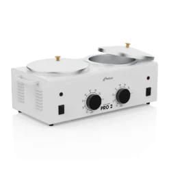 Alternative view of Fornello Scaldacera Doppio Professionale PRO 2 Melcap 150W in Acciaio per 2 Barattoli da 400 e 500 g