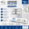 Lenzuolino Rotolo per Lettino Monouso Roial 60 cm x 80 m Carta Professionale per Estetista, Massaggi e Spa LEN587