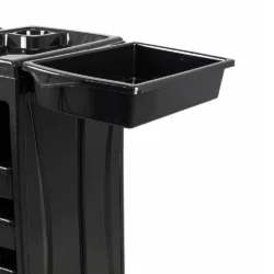 Carrello da Parrucchiere Styling Professionale Nero Lucido con 5 Cassetti - immagine 4