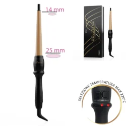 piastra ferro per capelli curly gold melcap style