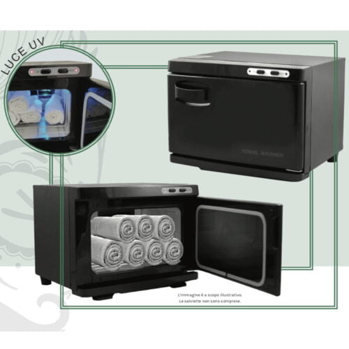STERILIZZATORE hot cabinet SCALDA ASCIUGAMANI SCALDASALVIETTE CON OZONO 7 LT - immagine 2