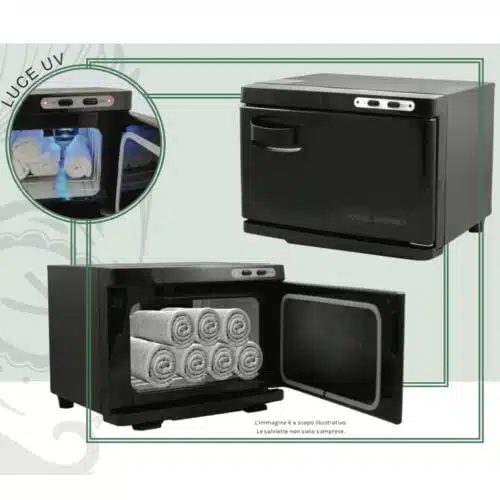 STERILIZZATORE hot cabinet SCALDA ASCIUGAMANI SCALDASALVIETTE CON OZONO 7 LT - immagine 2