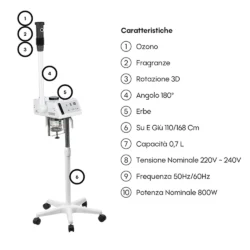 vaporizzatore professionale per estetista centro estetico f300a di weelko