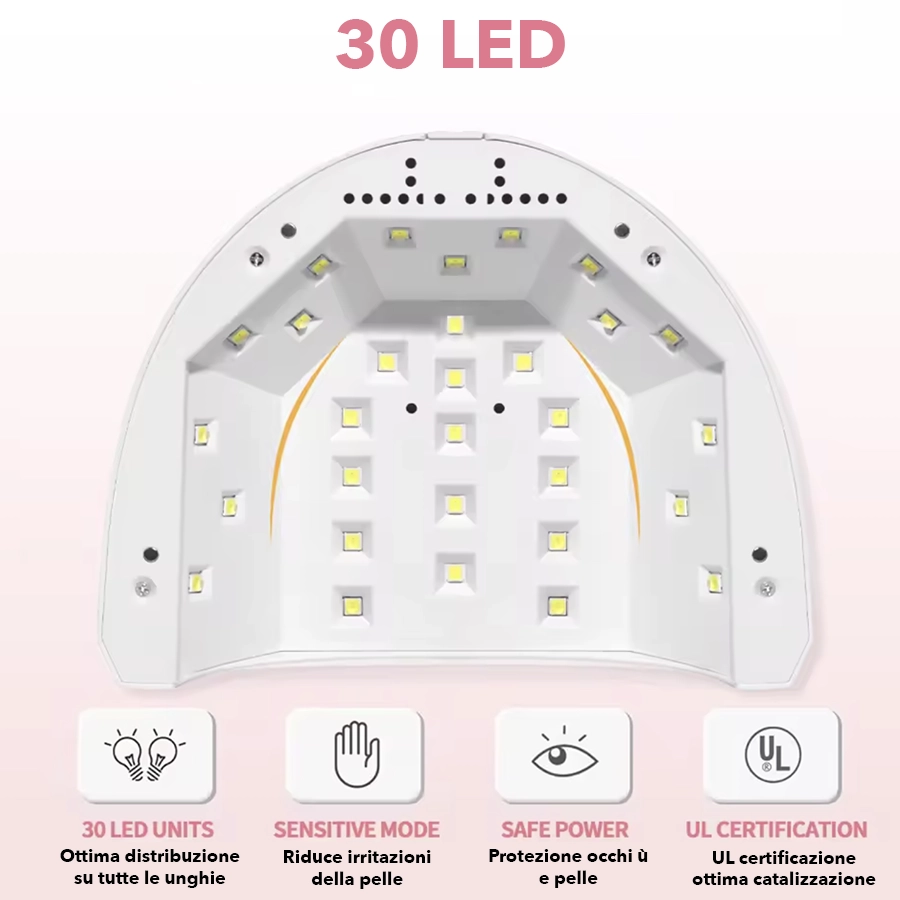 LAMPADA MANICURE LED UV 48 WATT UV LED NAIL - immagine 2