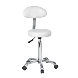 SGABELLO ESTETISTA CON SCHIENALE MANICURE CENTRO ESTETICO WEELKO FAST+ - immagine 3