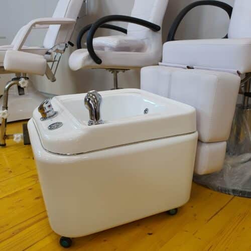 VASCA PEDICURE PER ESTETISTA CON IDROMASSAGGIO CROMOTERAPIA PIEDI CON DOCCETTA - immagine 5