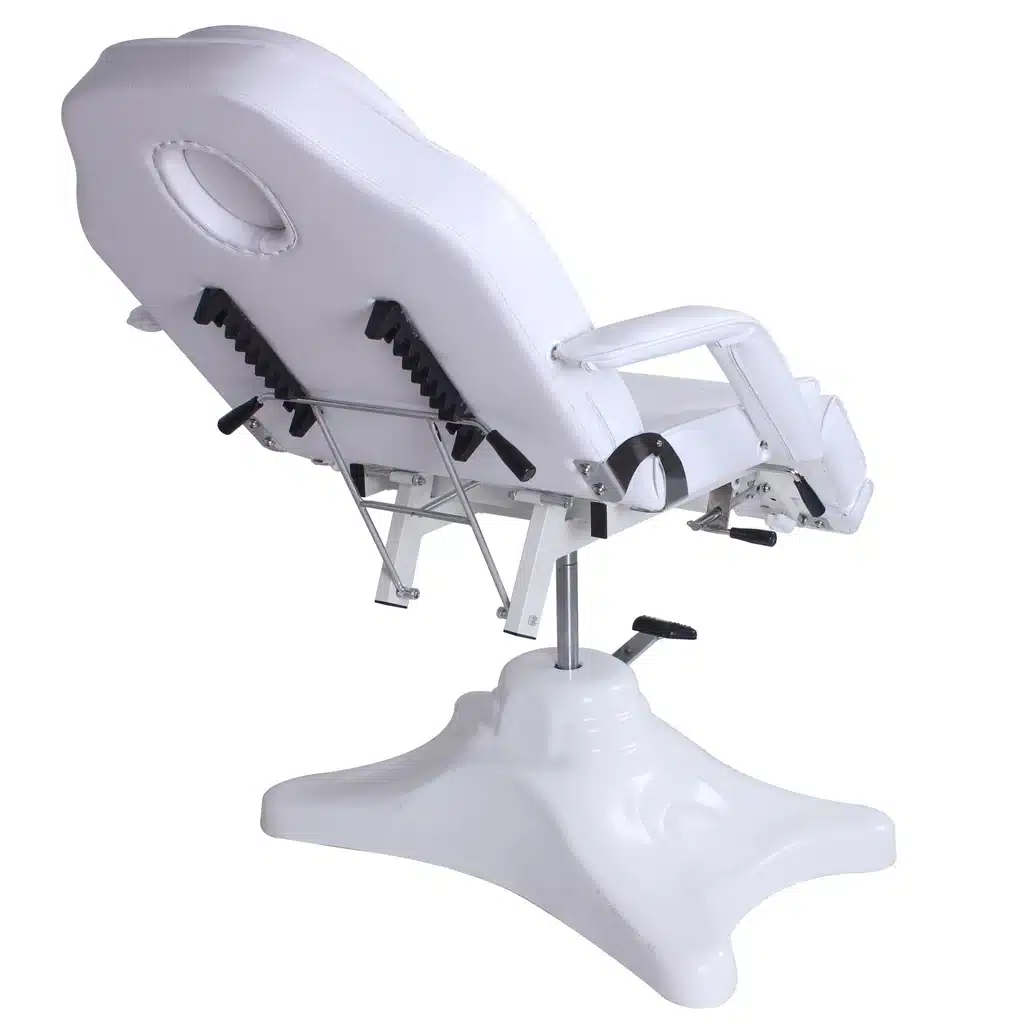 POLTRONA PER ESTETISTA PEDICURE DUE GAMBALI SEPARATI ALZATA IDRAULICA CENTRO ESTETICO LETTINO PROFESSIONALE FORO VISO - immagine 3