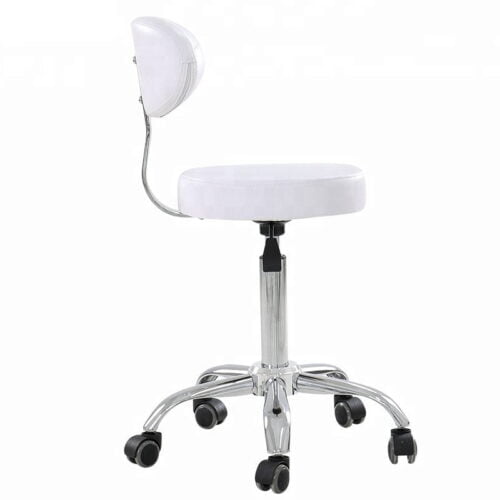 SGABELLO Nero SEDIA MANICURE PER ESTETISTA REGOLABILE IN ALTEZZA PER TAVOLO MANICURE CENTRO ESTETICO - immagine 5