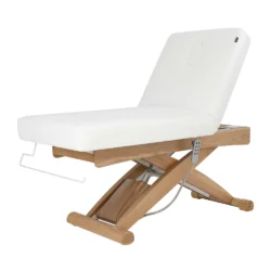 Lettino elettrico da massaggio professionale CYX+ Weelko 3 motori con finiture in legno naturale - immagine 7