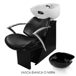 Alternative view of LAVATESTA DA PARRUCCHIERE VASCA NERA O BIANCA SKY MELCAP MADE IN ITALY