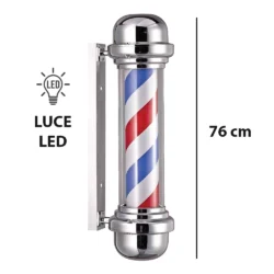 barber pole rotante da 76 cm per barbiere parrucchiere