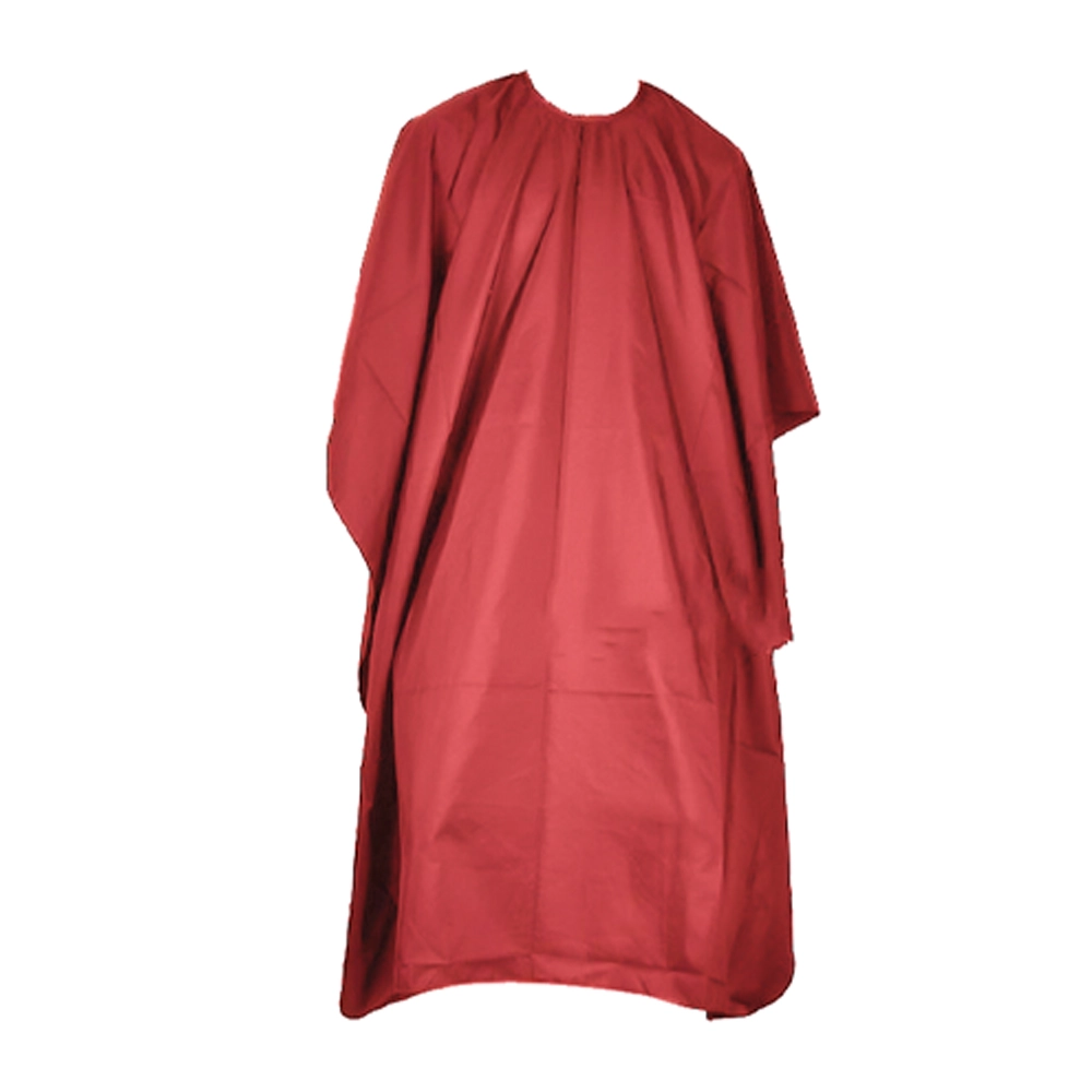 mantella da parrucchiere in nylon rossa