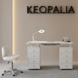 TAVOLO MANICURE CON ASPIRATORE FILTRO CARBONI ATTIVI HEPA CENTRO ESTETICO