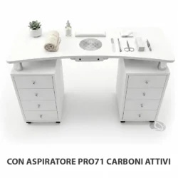 TAVOLO MANICURE CON ASPIRATORE PROFESSIONALE