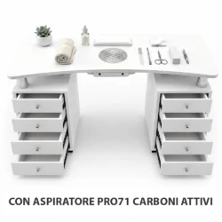 Alternative view of Tavolo Manicure con Aspiratore a Cassetto per estetista professionale PRO71