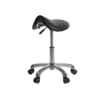 Sgabello ergonomico con seduta a forma di sella per centri estetici parrucchieri barbieri BRISK
