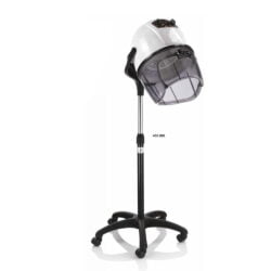 CASCO PER ASCIUGATURA CAPELLI con piede o braccio RECORD 1200 W bianco o nero - BIANCO CON PIEDE