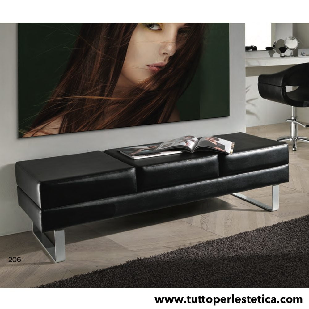 DIVANO PER PARRUCCHIERE O CENTRO ESTETICO, SPA SALONE BIANCO O NERO - immagine 2