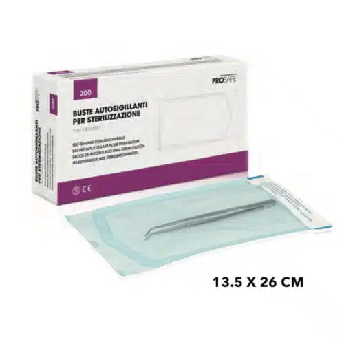 Buste Autosigillanti per Sterilizzazione 13,5x26 cm Confezione da 200 Pezzi