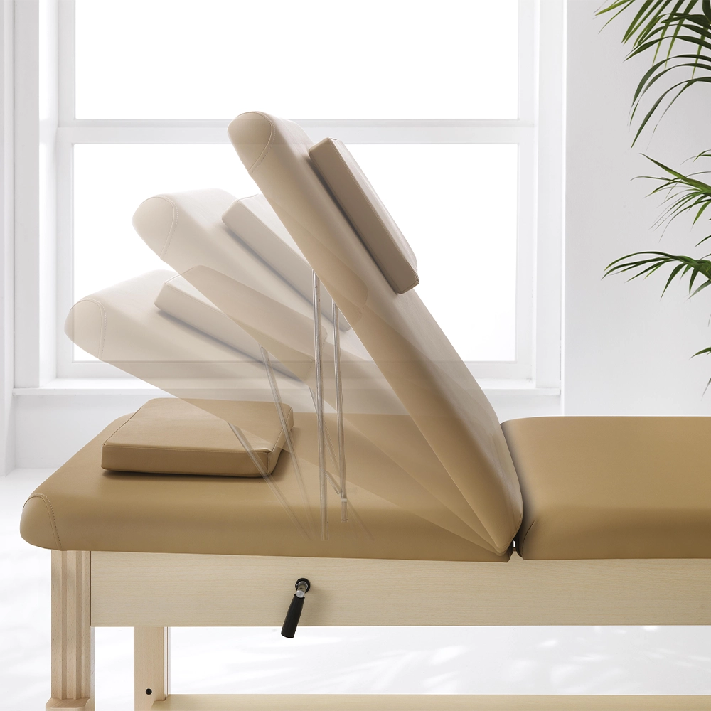 Lettino da Massaggio Professionale in Legno Regolabile in Altezza Feng Shui XaniPro - immagine 2