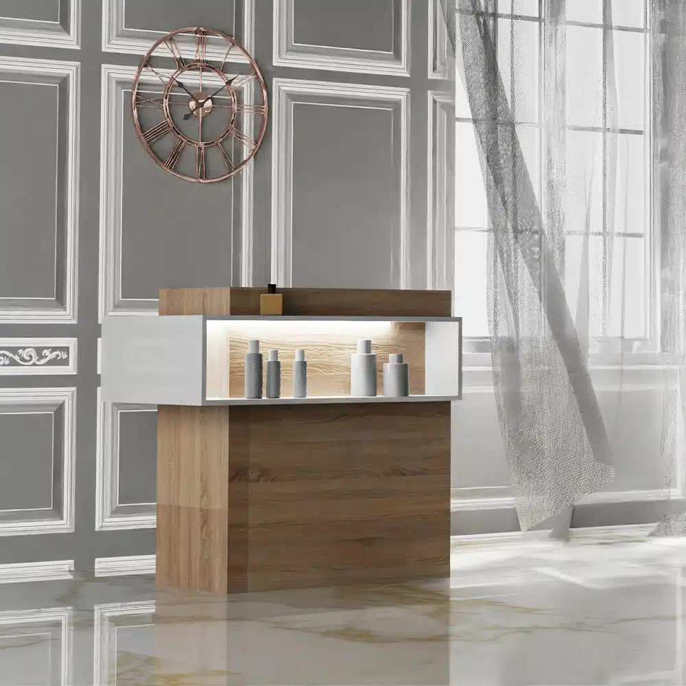 Banco Cassa Reception con Ripiano LED – Made in Italy - immagine 9