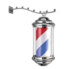 BARBER POLE ROTANTE LUMINOSO INSEGNA LUMINOSA BARBIERE BARBERIA 35 CM