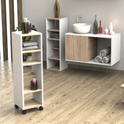 Mobile colonna espositore  per centro estetico spa salone di bellezza