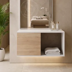 mobile sospeso per centro estetico spa
