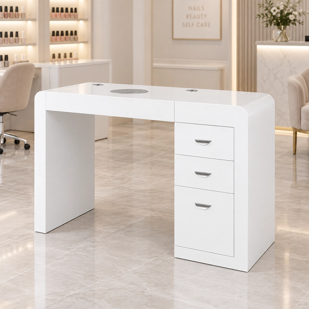 tavolo manicure per estetista con aspiratore filtro hepa