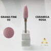 Punta in Ceramica Rosa Pink Universale per Fresa Manicure e Ricostruzione Unghie