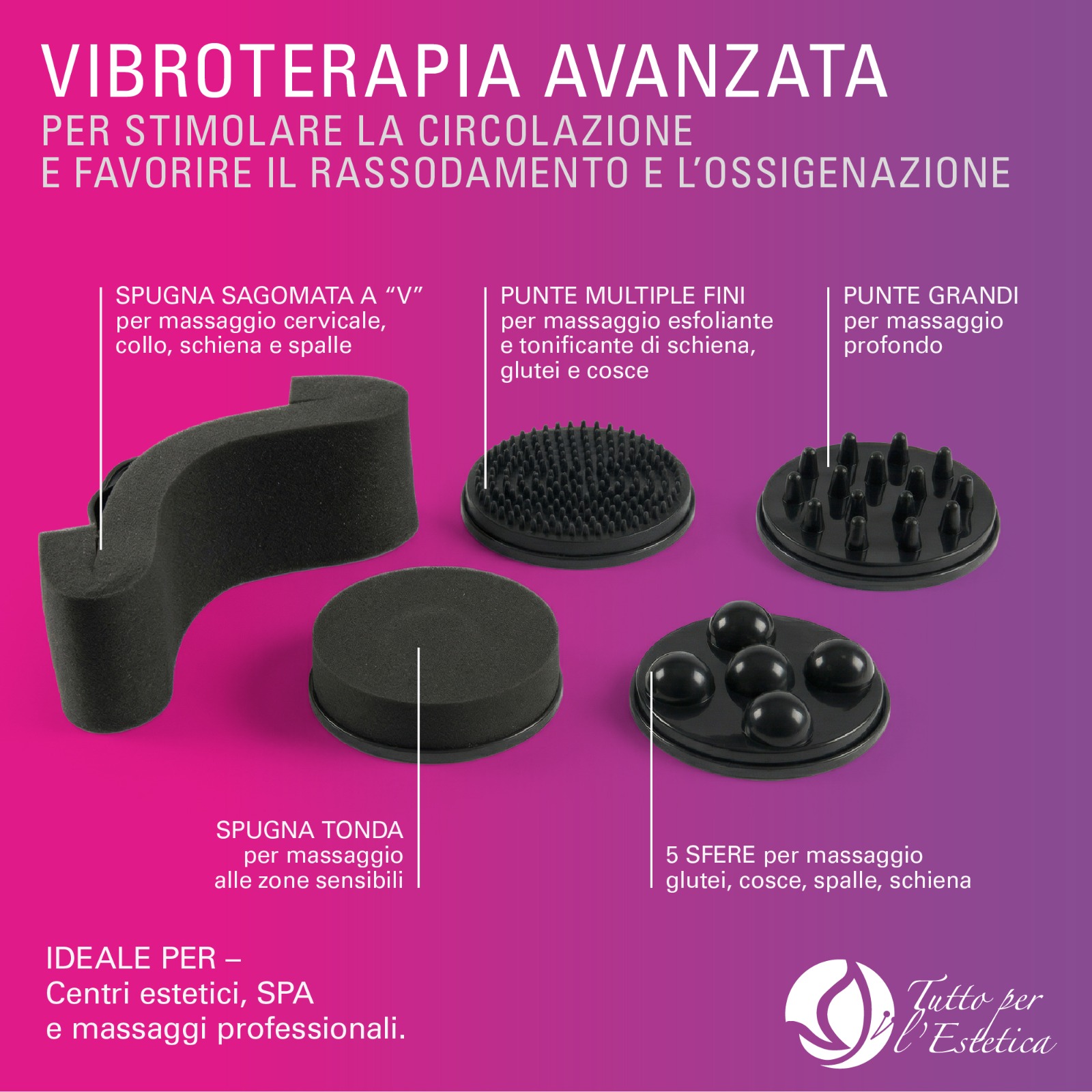 APPARECCHIATURA VIBRANTE PER DIMAGRIMENTO CORPO TRATTAMENTI PER RASSODARE PER CENTRO ESTETICO ESTETISTA WEELKO WKB007 - immagine 3