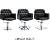 Collezione Hair Liberty poltrone con base quadrata, tondo o stella