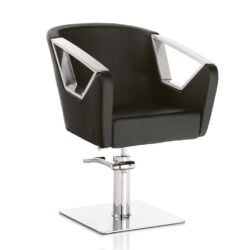 Poltrona da parrucchiere Hair Astra Black base quadrata, tonda o stella - immagine 3