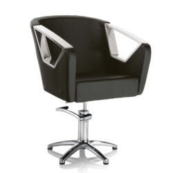 Poltrona da parrucchiere Hair Astra Black base quadrata, tonda o stella - immagine 4