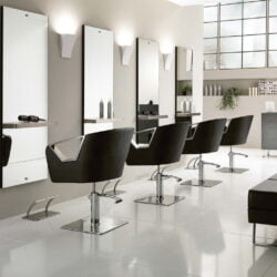 Poltrona da parrucchiere Hair Astra Black base quadrata, tonda o stella - immagine 5