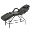LETTINO POLTRONA FISSO PER ESTETISTA CENTRO ESTETICO MASSAGGI REGOLABILE NERA