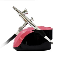 Alternative view of Aerografo Professionale per Nail Art Rosa con Compressore per Nail art e MakeUp