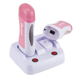 SCALDARULLO DOPPIO MANIPOLO CERETTA CON BASE ESTETISTA DUO DEPILTIME MELCAP