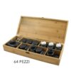 KIT DA 64 PIETRE BASALTO PER MASSAGGI SPA CENTRO BENESSERE