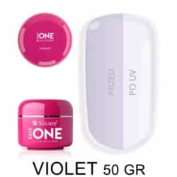 Violet 50 gr Gel monofase Silcare Base One Gel UV transparente medio spessore
