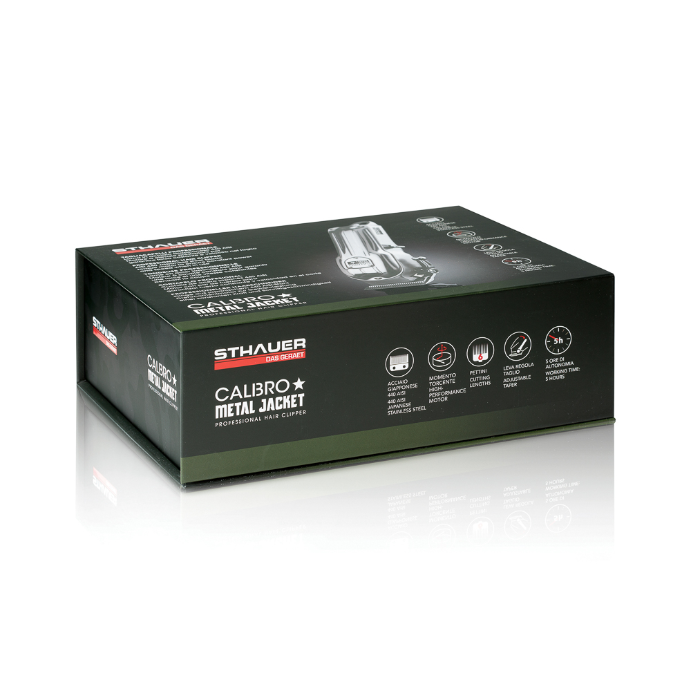 TOSATRICE TAGLIACAPELLI CARBONIO RICARICABILE TAGLIA CAPELLI BARBIERE SENZA FILO CALIBRO METAL JACKET STHAUER - immagine 7