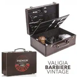 Valigia per attrezzatura da barbiere tagliacapelli pettini forbici pennelli