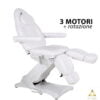 POLTRONA LETTINO PODOLOGICA 3 MOTORI ELETTRICA CON DUE GAMBALI SEPARATI LETTINO PER CENTRO ESTETICO ESTETISTA KEOPALIA