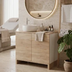 mobile per centro estetico piccolo con lavabo e miscelatore