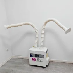 Aspiratore doppio professionale ai carboni attivi 500 metri cubi l'ora per centro estetico onicotecnica